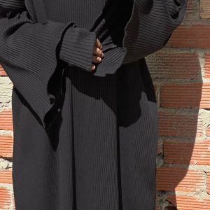 ABAYA CASUAL NOIR avec mitaine