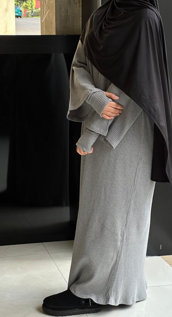 Abaya CASUAL GRIS x MITAINE – Image 3