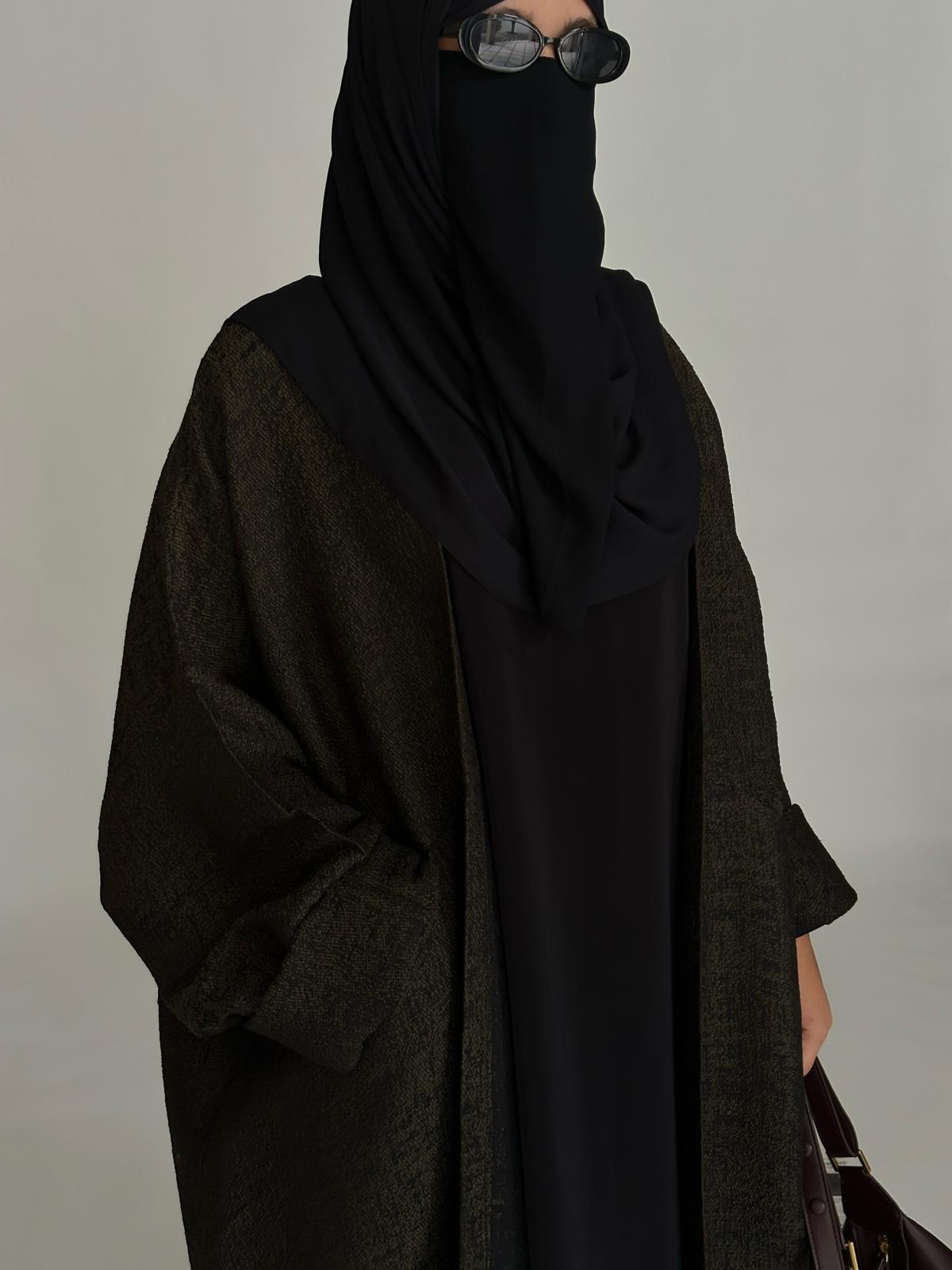 CARDIGAN PAMELA vert kaki et noir – Image 4