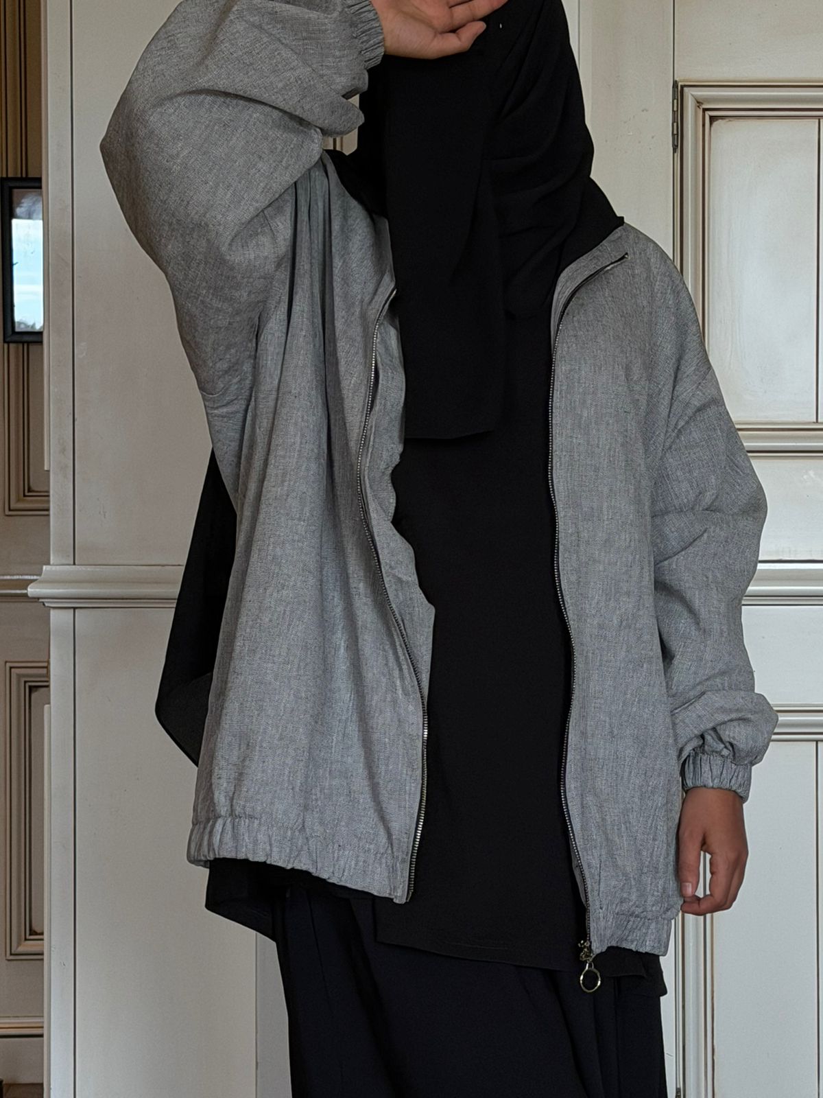 MY LITTLE JACKET GRIS CLAIR