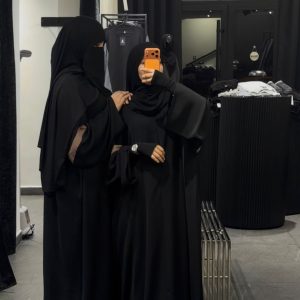 ABAYA MOUNTAIN NOIR bandes moka