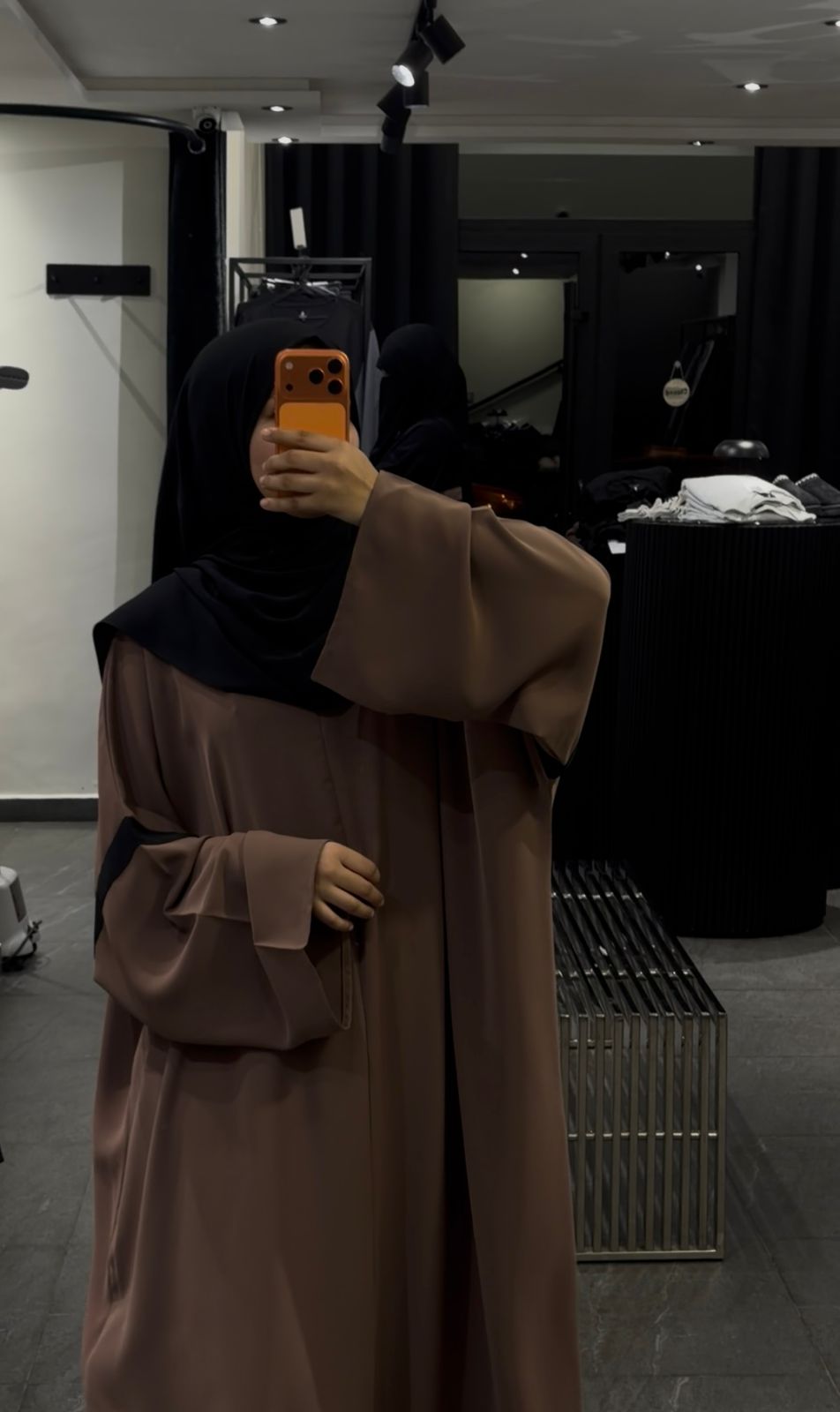 ABAYA MOUNTAIN MOKA bandes Noir – Image 4