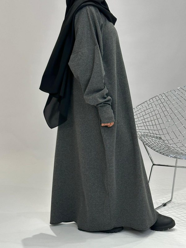 ABAYA MITAINE GRIS – Image 2