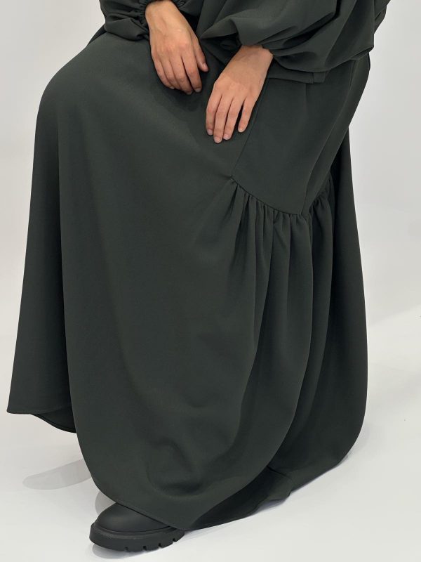 CELYA VERT FONCE ABAYA – Image 3