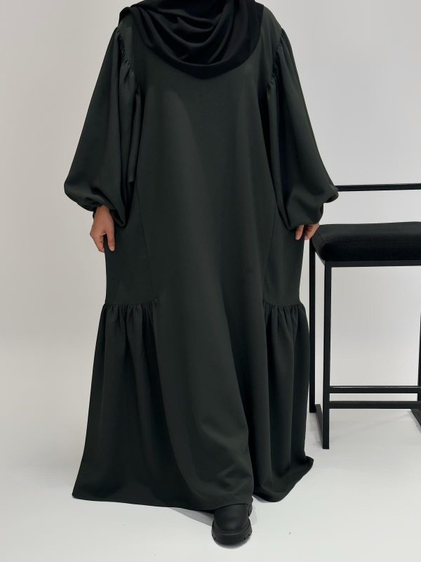 CELYA VERT FONCE ABAYA – Image 5