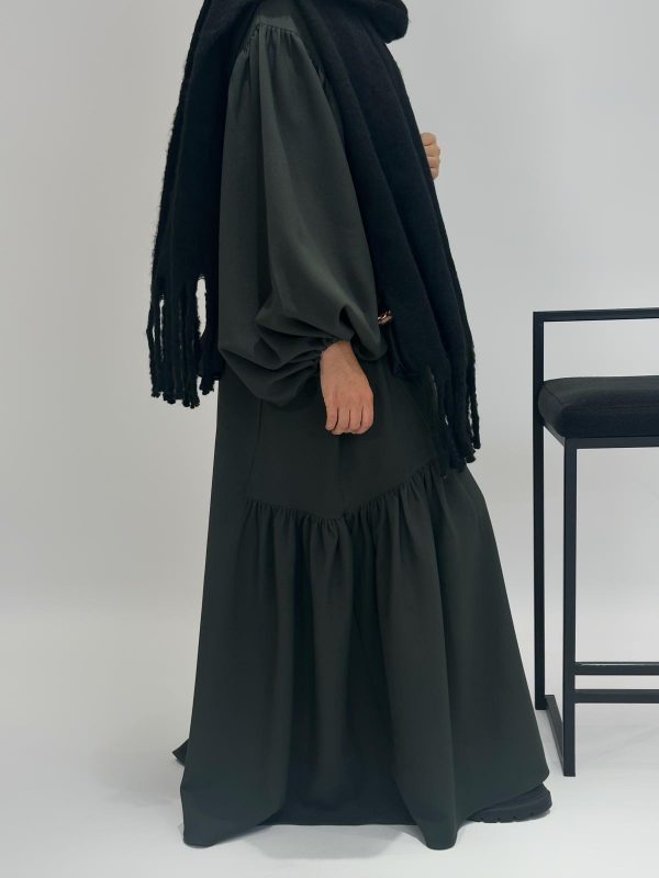 CELYA VERT FONCE ABAYA