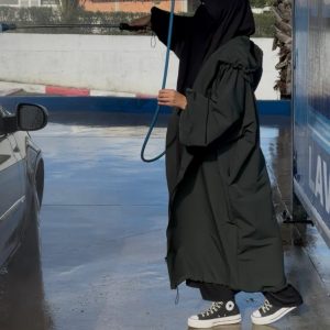 PARKA 2021 tissu déperlant vert foncé